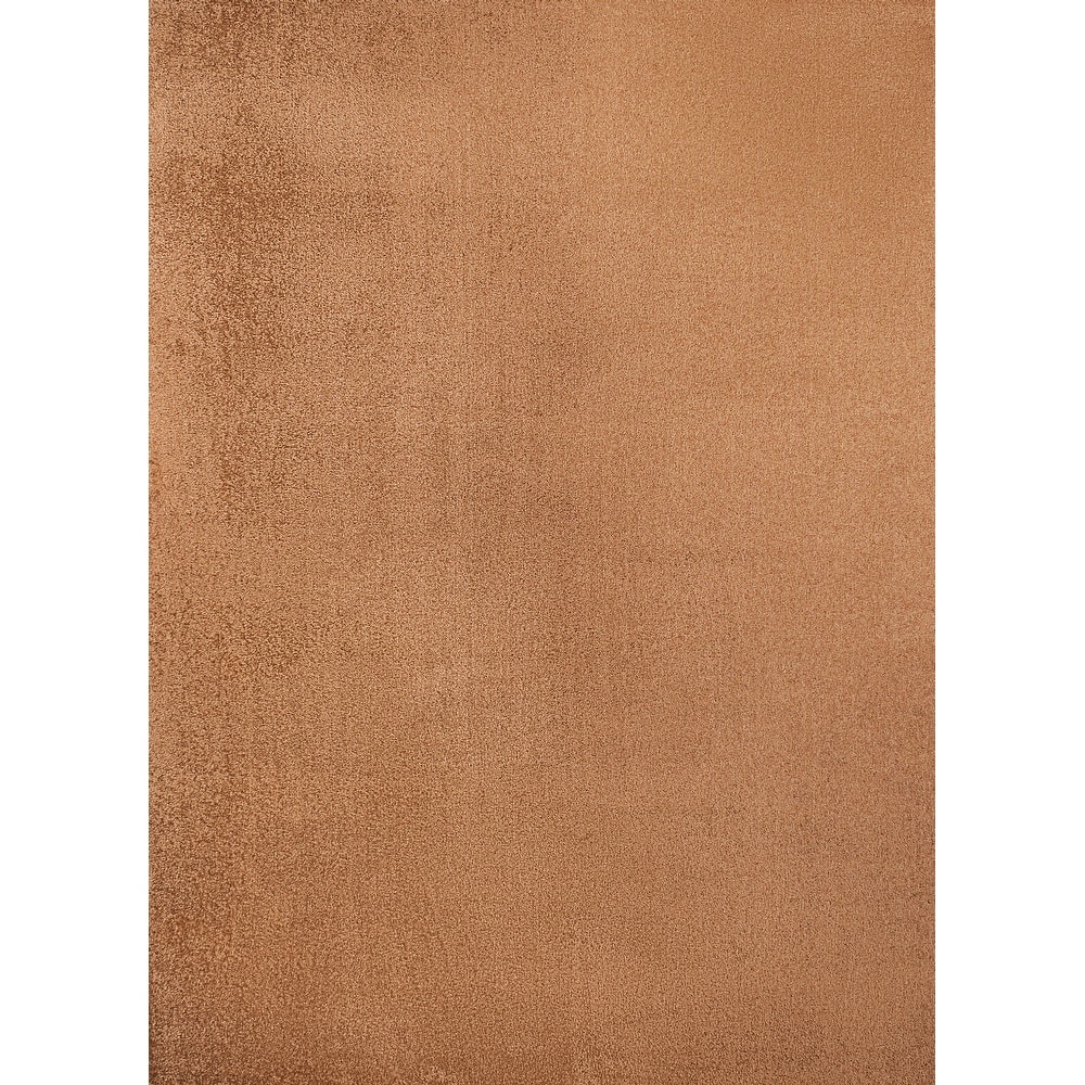 JONATHAN Y Fawning Classic Solid Low-Pile Machine-Washable Terra Area Rug