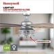 preview thumbnail 4 of 8, 52" Honeywell Foxhaven Indoor/Outdoor Rustic Farmhouse Ceiling Fan, Galvanized