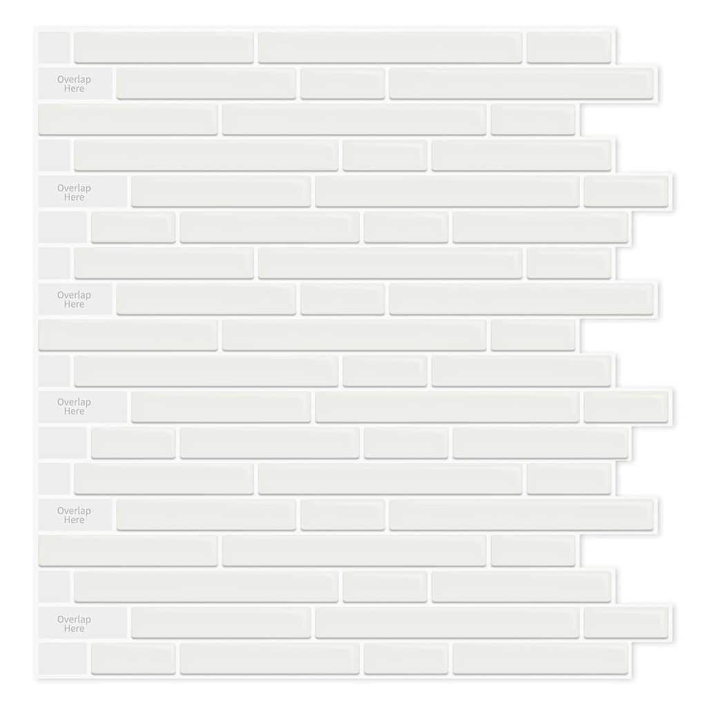Peel and Stick Tile for Kitchen, Self-Adhesive Kitchen Backsplash, Vinyl Decorative Tiles (10 Tiles)