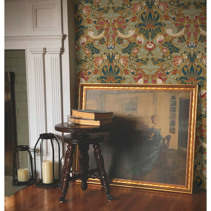 Seabrook Designs Fragaria Garden Non-Woven Unpasted Wallpaper
