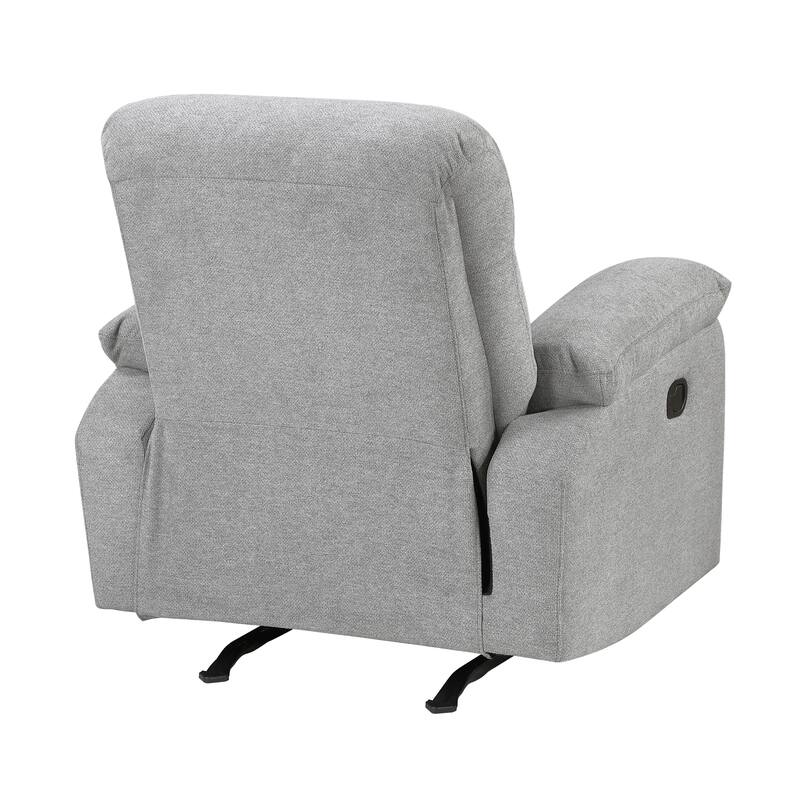 Alpina 38" Chenille Manual Rocker Recliner - Gentle Rocking Motion
