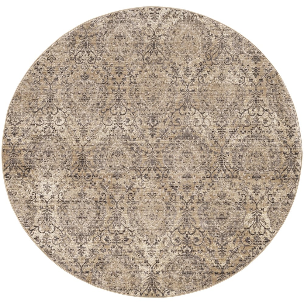 Gracewood Hollow Renza Distressed Ivy Trellis Rug