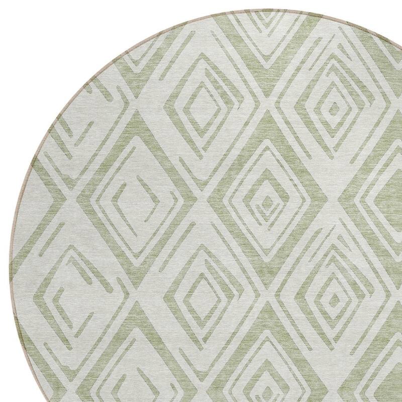 HomeRoots Geometric Transitional Rectangle Outdoor Rug