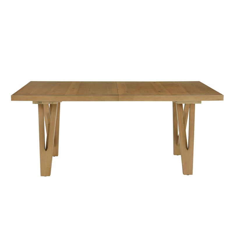 Harstad 72"-90" Wood Finish Extendable Dining Set by iNSPIRE Q Modern