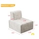 preview thumbnail 9 of 8, Bean Bag Chair,Accent Chair,Modular Sherpa Sofa Chair,