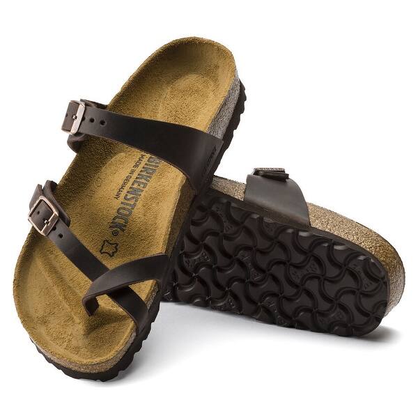 Birkenstock Mayari Womens Sandals Tobacco Oiled Leather Regular Width  0171321 - Bed Bath & Beyond