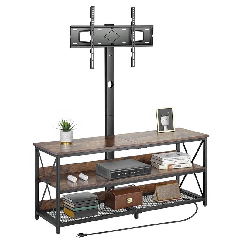 48" TV Stand with Mount for Up to 75" TV Power Outlet - 47 inches in width