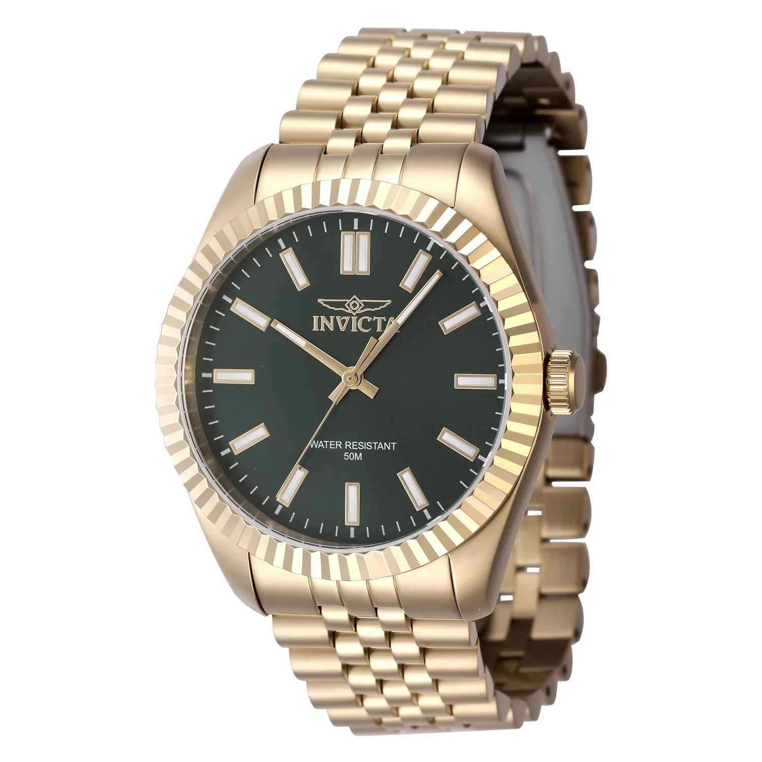 Invicta Men's 47489 Specialty Quartz 3 Hand Green Dial Watch