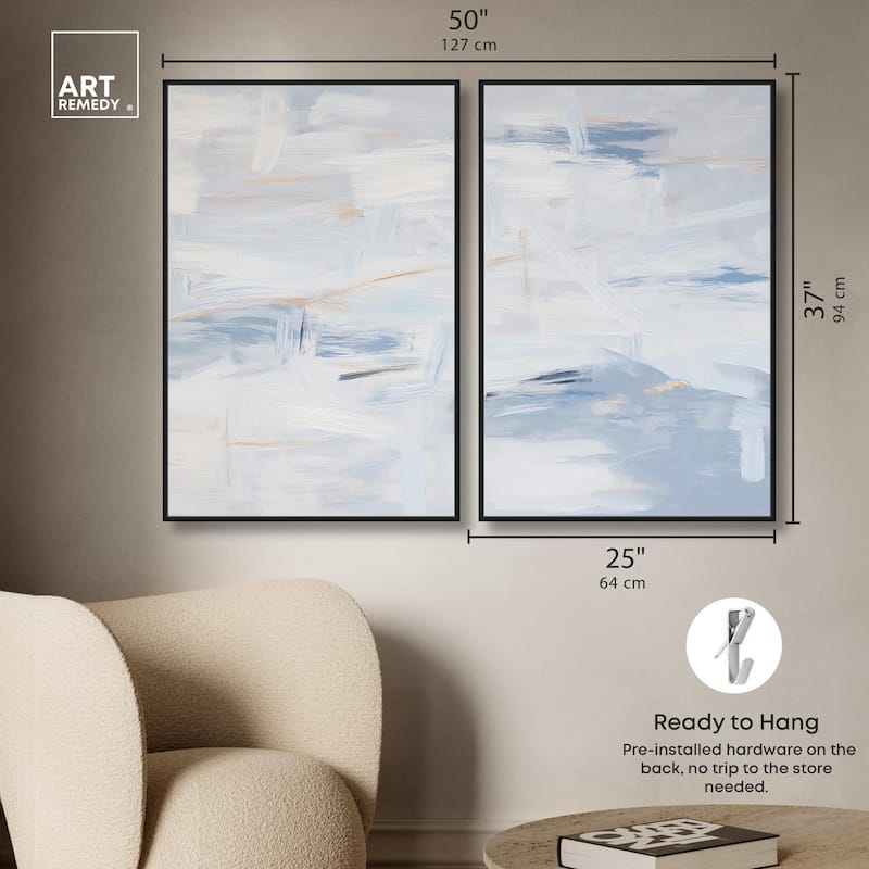 Frozen in Time I Canvas Set of 2 by Art Remedy
