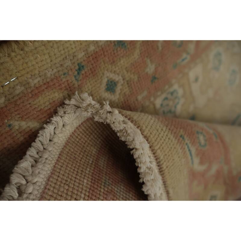 Hand Knotted Oriental 100% Wool Carpet Traditional All-Over Brown Ziegler Area Rug - 3' 1'' X 1' 11''