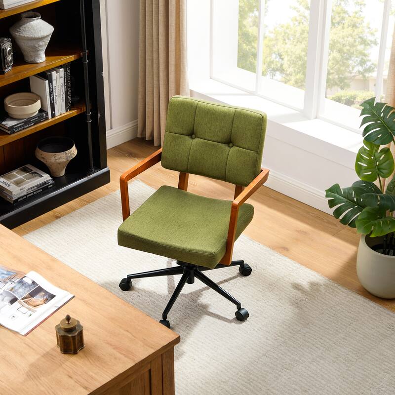 Art Leon Swivel Accent Home Office Chair with Adjustable Height