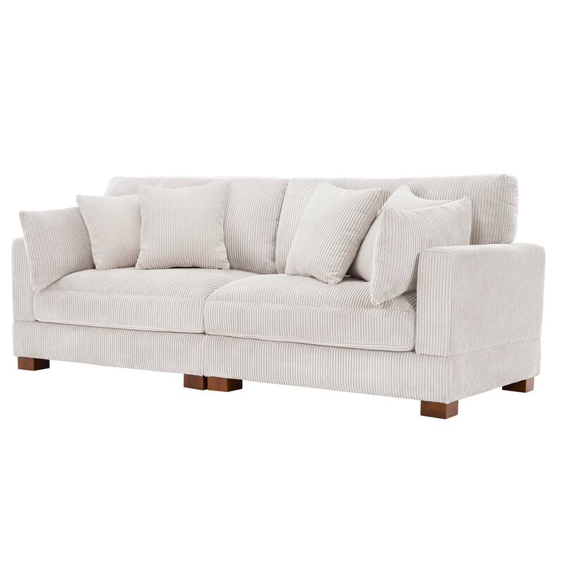Sectional Sofa Set Modular Couch with Ottomans