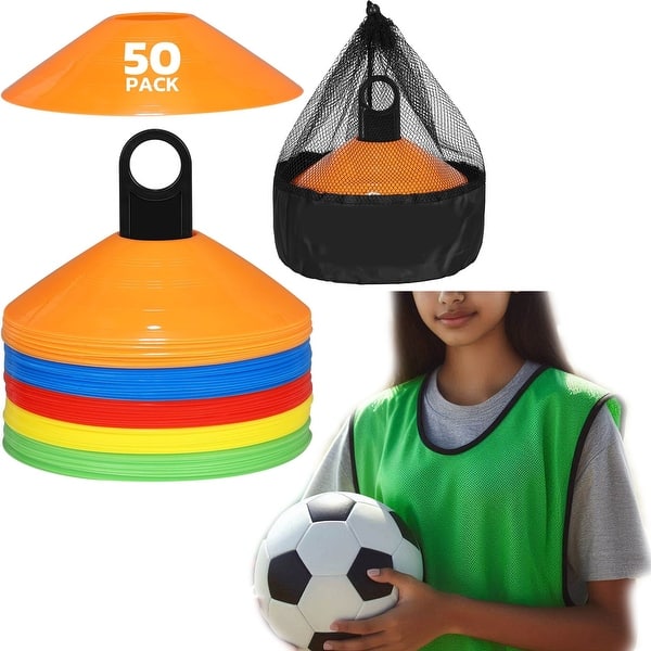 Numbered Bibs GSi Training Pinnies For Soccer, Basketball, Football (Pack Of 6 Adult Football Bibs