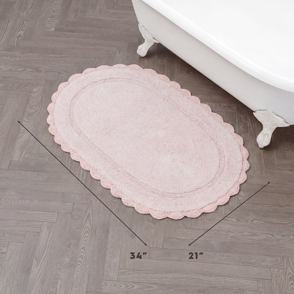 Laura Ashley Eloise Crochet Border Bath Mat - On Sale - Bed Bath