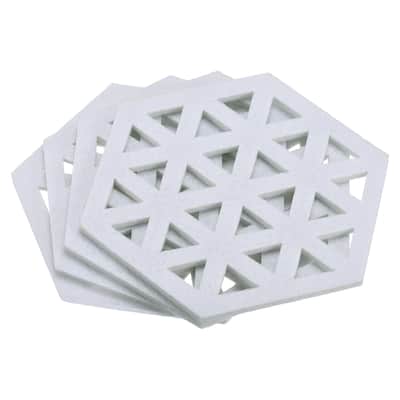 Felt Coaster, Hexagonal Pad Coaster for Drink Cup Pot Bowl Vase