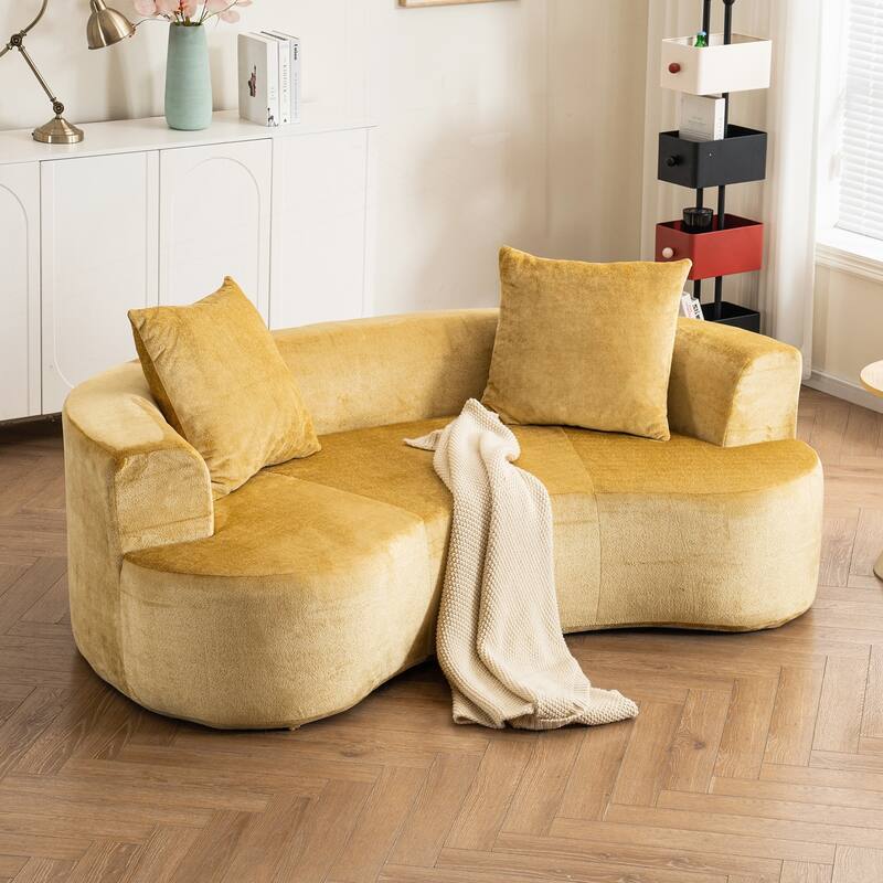 Modern Moon-Shaped Sofa with Advanced Features for Ultimate Comfort