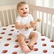 preview thumbnail 4 of 4, Sweet Jojo Designs Football Boy 2 Pack Fitted Crib Sheets Brown White Footballs and Solid Color Dark Green for Vintage Sports