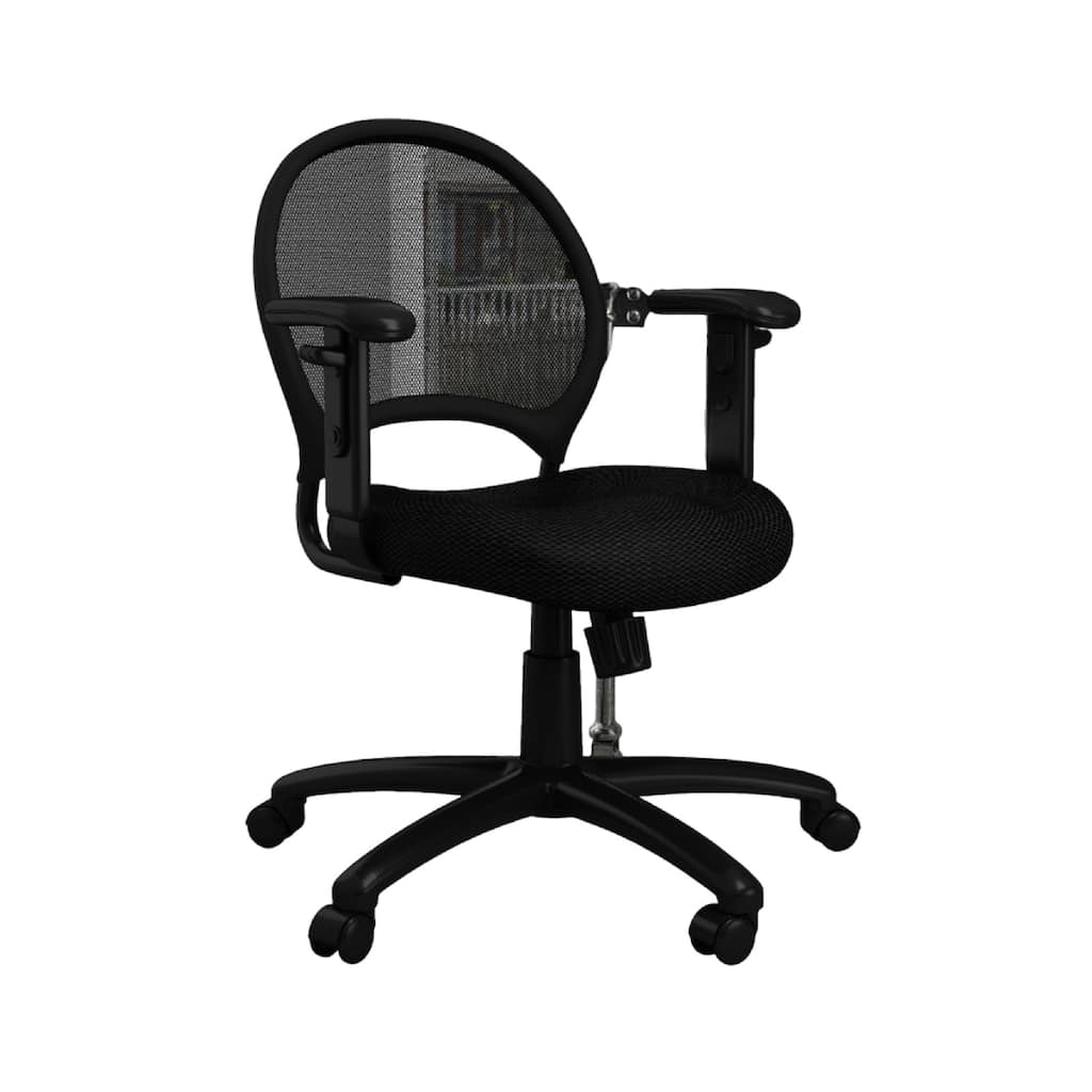 Lene Office Chair, Adjustable Arms and Seat, Breathable Black Mesh