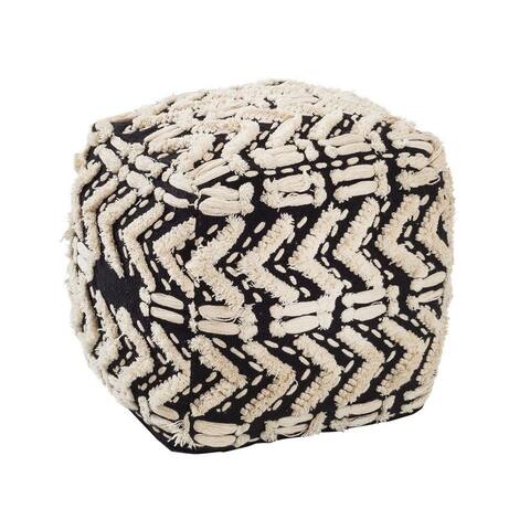 The Curated Nomad Sylvan Cotton Pouf