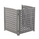 preview thumbnail 32 of 36, 3-Panel Outdoor Air Conditioner Fence Screen, Outside Wood Privacy Fence, 32" W x 38" H