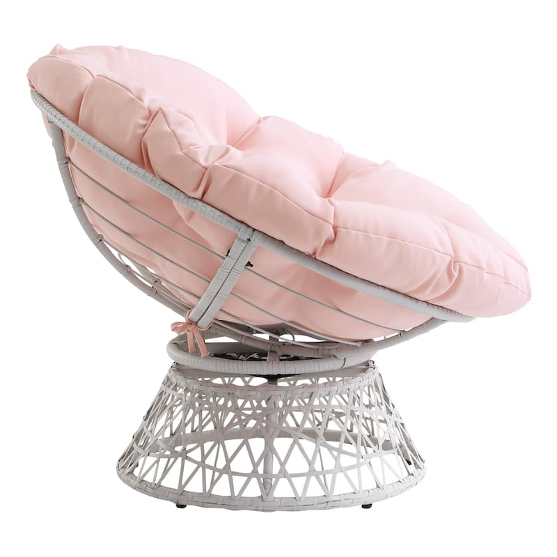 The Curated Nomad Avoca Woven Wicker Papasan Chair