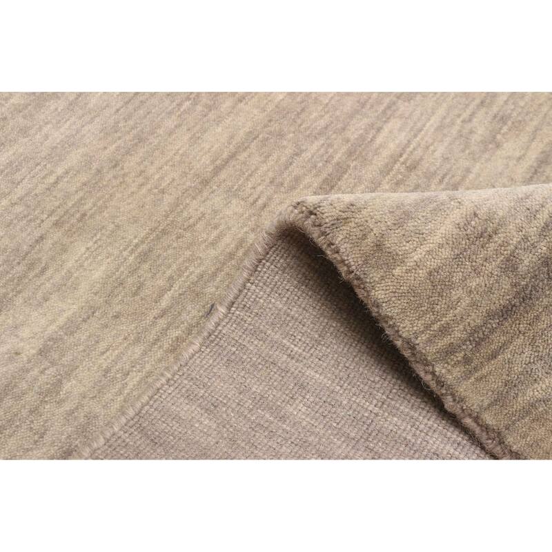 ECARPETGALLERY Hand Loomed Kashkuli Gabbeh Grey Wool Rug - 2'7 x 7'6