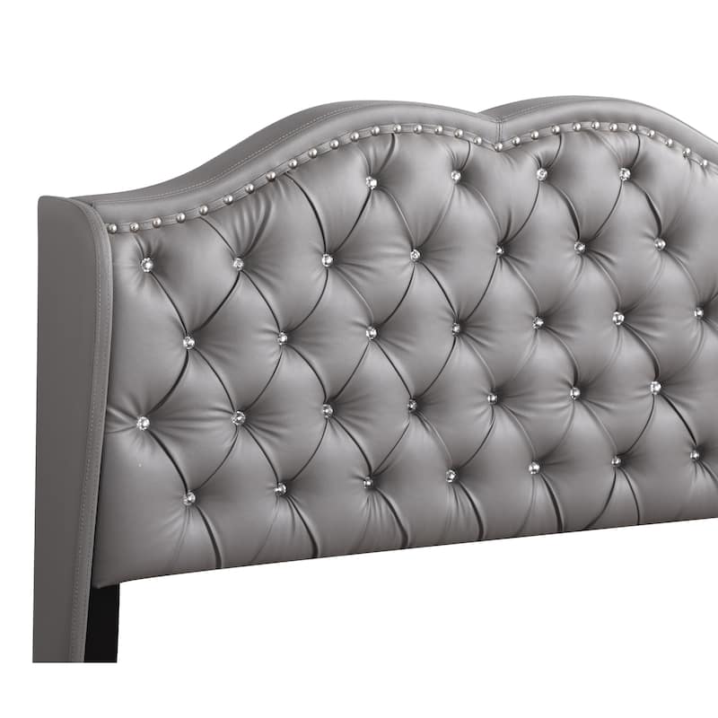 Joy Jewel Tufted Upholstered Bed