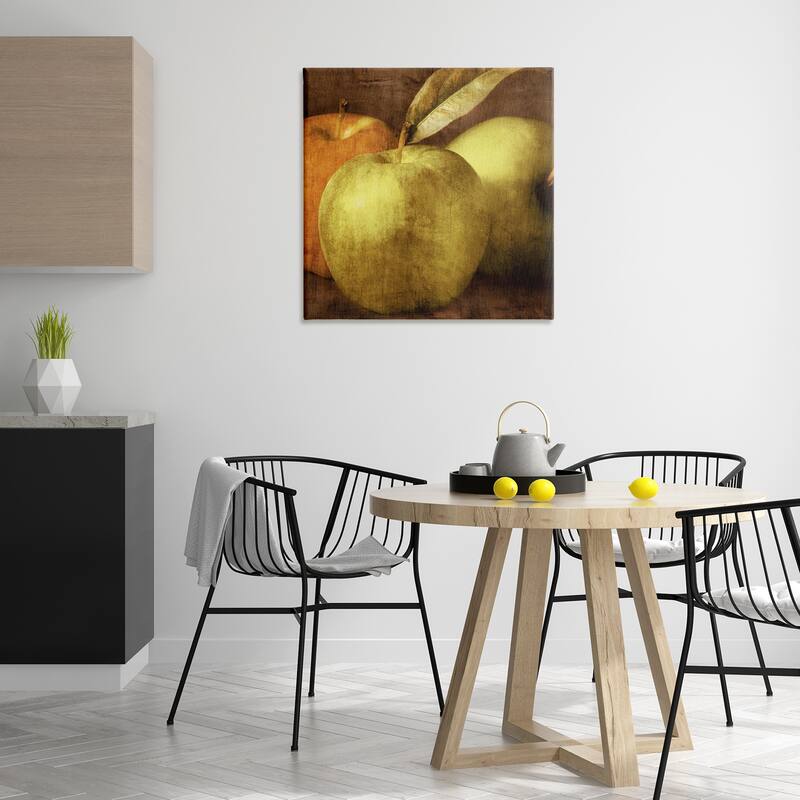Stupell Vintage Apples Close Up Canvas Wall Art Design By Caroline Kelly