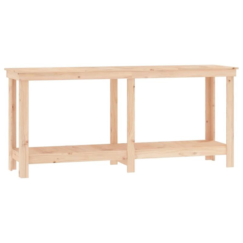 vidaXL Work Bench Solid Wood Pine