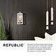 preview thumbnail 9 of 8, Hinkley Republic 1-Light Outdoor Wall Mount in Satin Nickel