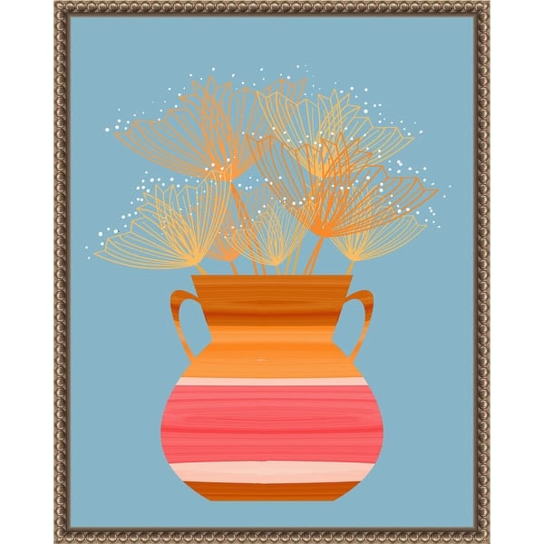 slide 2 of 11, Potted Florals Boho No. 2 by Sannel Larson Framed Canvas Wall Art Print