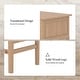 preview thumbnail 8 of 18, Seraf Transitional 56" Wooden Desk with Hidden Drawers and Concealed Cable Hole by HULALA HOME