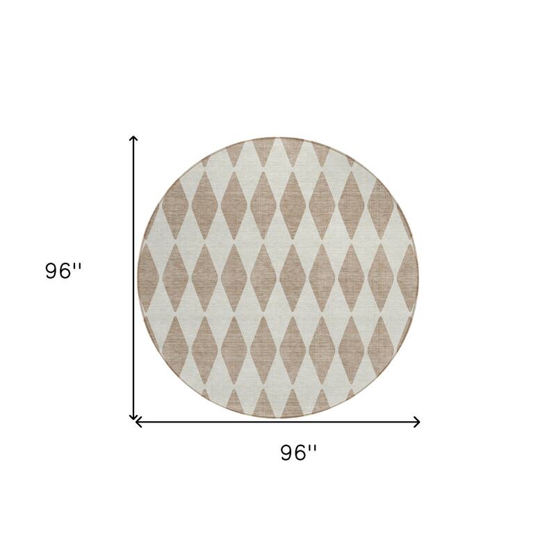 HomeRoots Geometric Transitional Rectangle Outdoor Rug