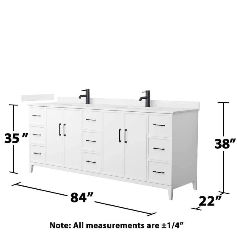 Wyndham Collection WCH717184D-VCA-UNSMXX Elan 84" Free Standing Double