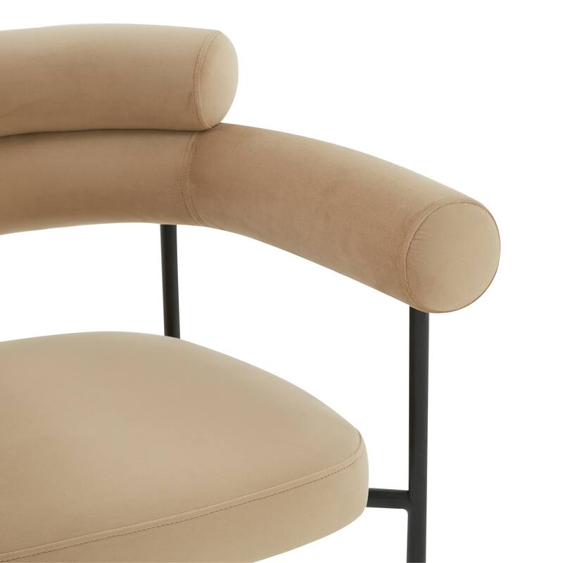 SAFAVIEH Couture Frouwe Curved Back Dining Chair (Fully Assembled) - 26Wx21Dx30H