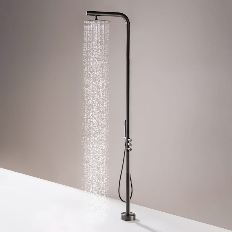 Modland 91''H Freestanding Outdoor Shower Rainfall with Handheld Shower