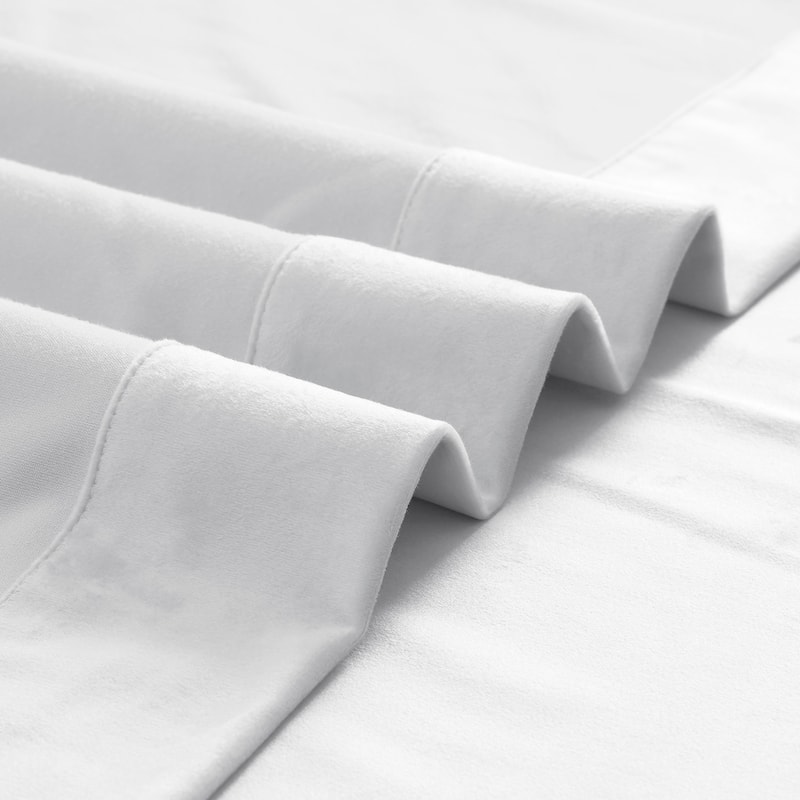 Exclusive Fabrics Basic Deluxe Velvet Curtains Pair - 2 Panels - Grommet Room Darkening Curtains