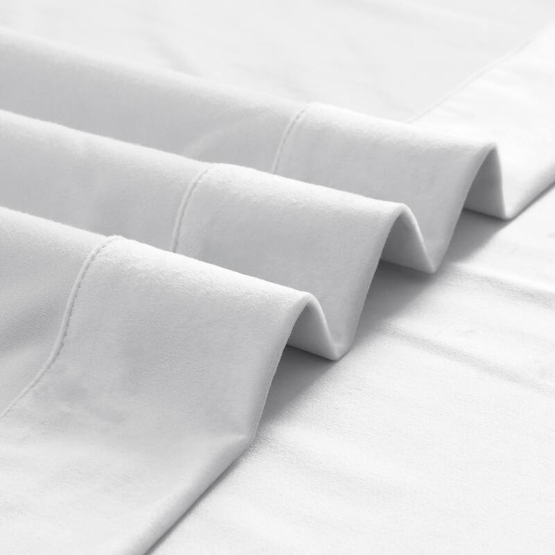 Exclusive Fabrics Simply Velvet Grommet Room Darkening Curtains for Bedroom & Living Room Curtains Pair (2 Panels))