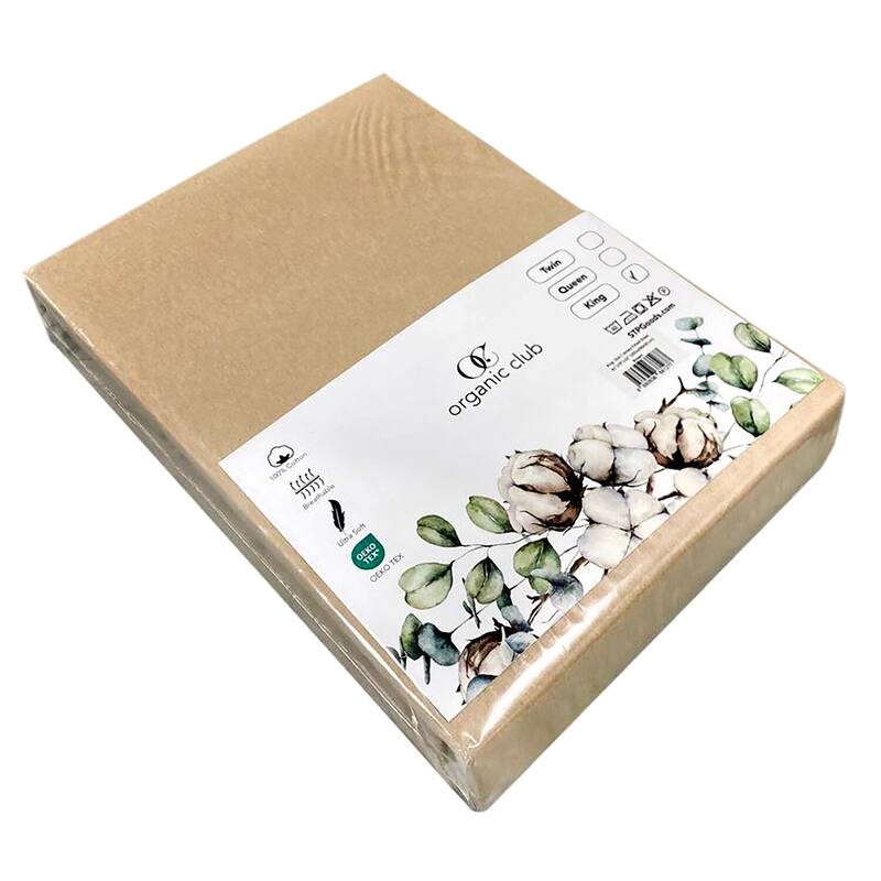 OrganicClub Ultra Soft Cotton Fitted Sheet