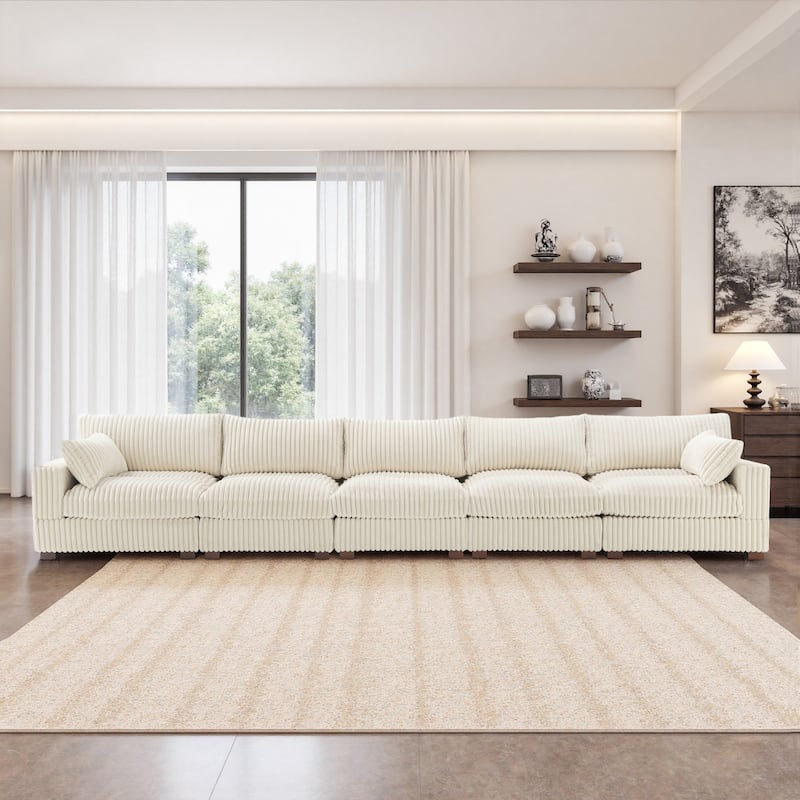 U-shaped Modular Sectional Set Upholstered Sofa Couch