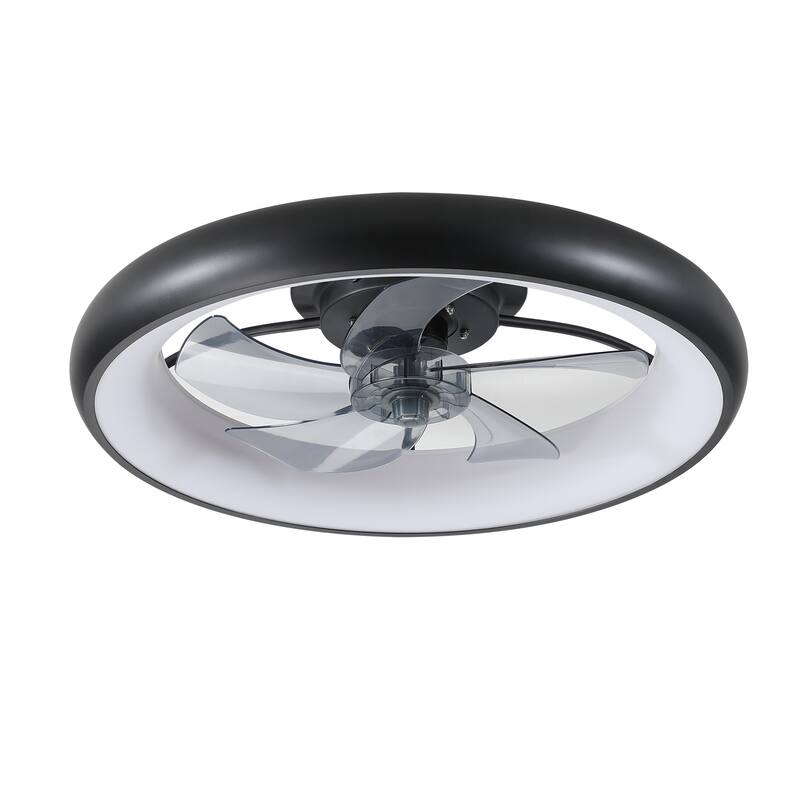 Low Profile Ceiling Fans with Lights Dimmable Lights, 6 Speeds and Remote Control