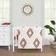 preview thumbnail 1 of 4, Sweet Jojo Designs Rust Orange Boho Arrow Boy Girl 3pc Mini Crib Bedding Set Ivory Modern Bohemian Gender Neutral Shabby Chic