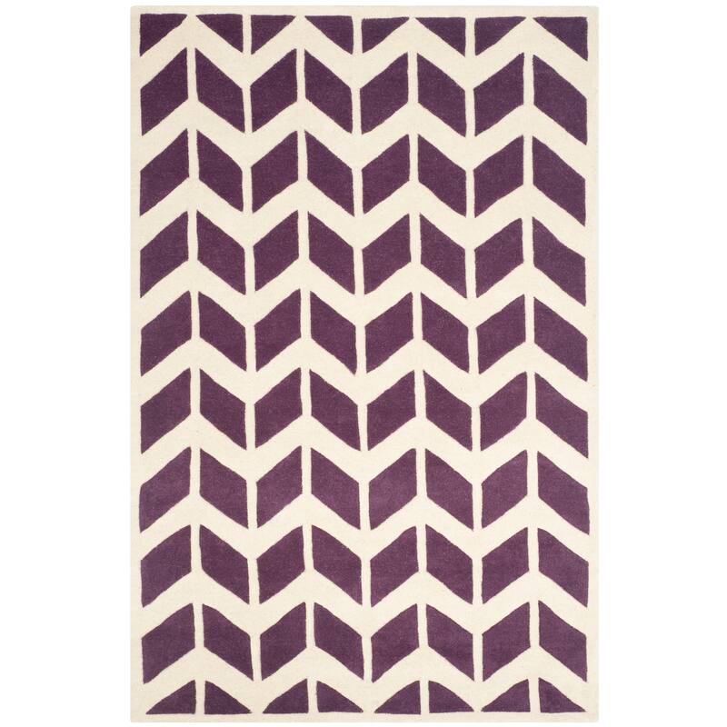 SAFAVIEH Handmade Chatham Aloyse Modern Wool Rug