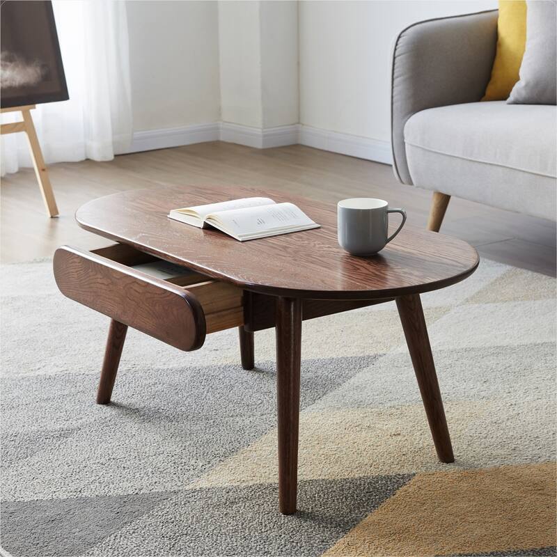 Low Coffee table Table with drawers 100% solid wood