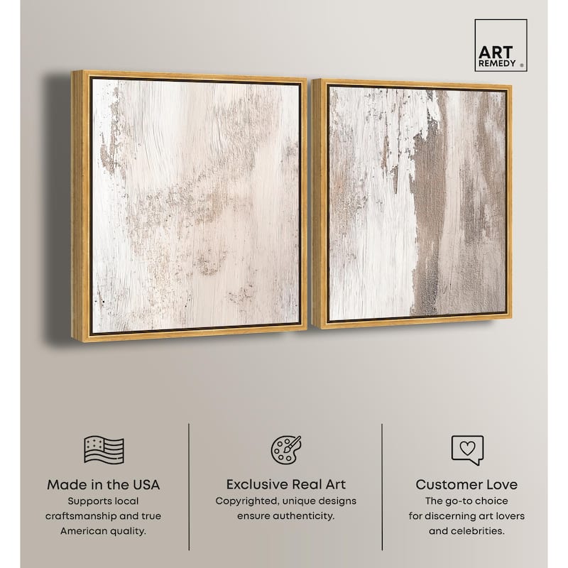 Striated Texture III Canvas Set of 2 by Art Remedy