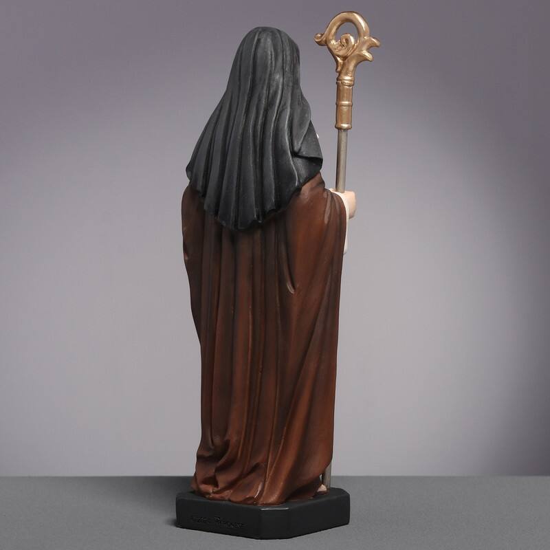 6.5 inches Height Polyresin Saint Brigid of Kildare Multicolor Finish Figurine