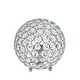 preview thumbnail 7 of 36, Elegant Designs Crystal Ball Sequin Chrome Table Lamp Chrome