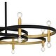 preview thumbnail 5 of 7, Winsland 8-Light Matte Black Chandelier