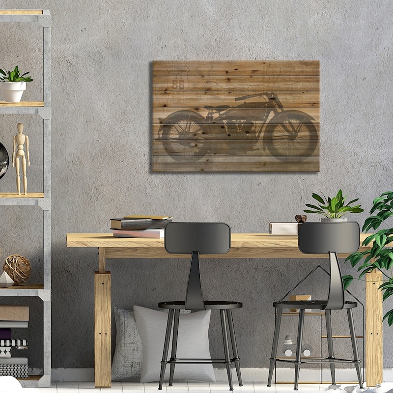 Ride Print On Wood by Dylan Matthews - Multi-Color