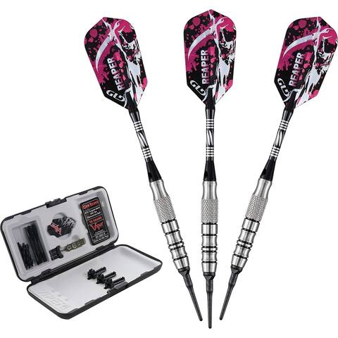 Viper Grim Reaper Tungsten Soft Tip Darts Black Rings 18 Grams